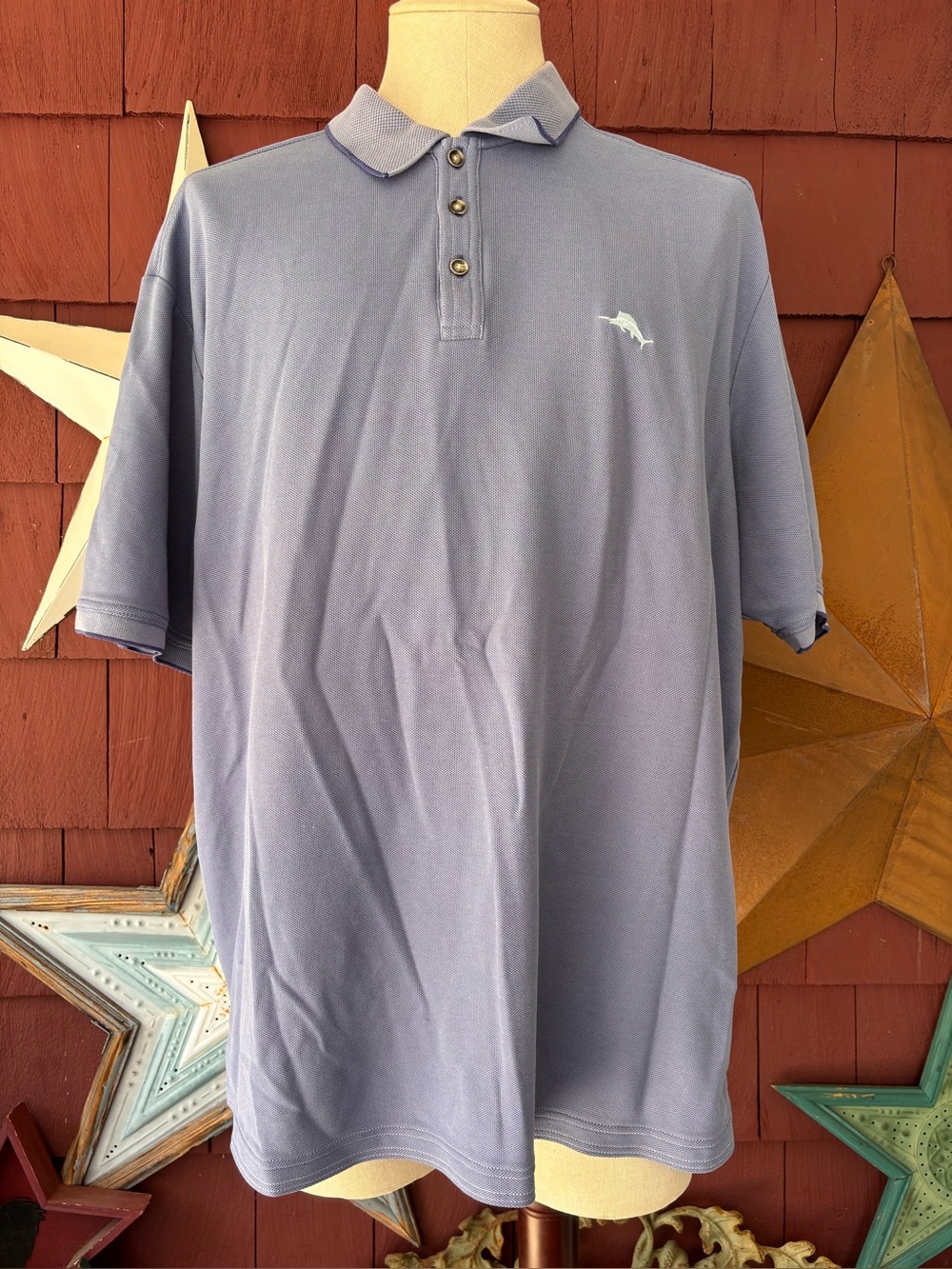Tommy Bahama Blue Polo Shirt Men’s Size XXL
